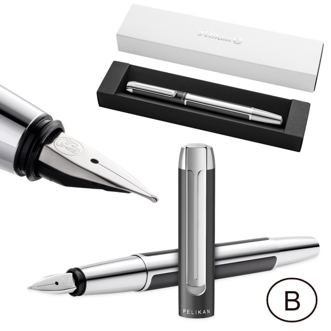 Pióro wieczne PURA P40 B Anthracite aluminiowe na prezent FWI PELIKAN