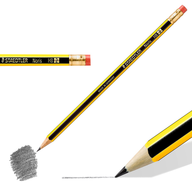 Ołówek drewniany HB z gumką Noris STAEDTLER