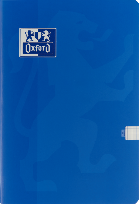 Zeszyt A4 60 kartek w kratkę z marginesem 99,4µm anti-scratch niebie OXFORD
