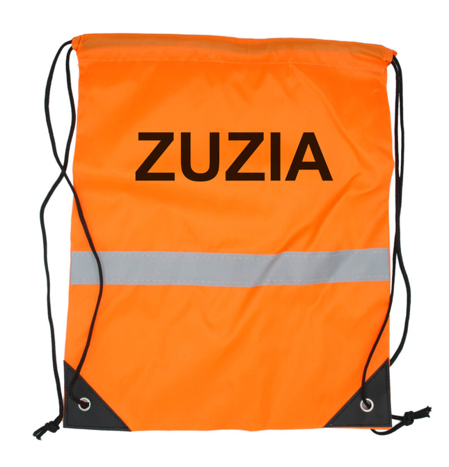 Worek odblaskowy szkolny z nadrukiem logo napis