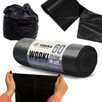 Worki na śmieci odpady zmieszane mocne czarne LDPE ATEST 60l 50szt SIPEKO