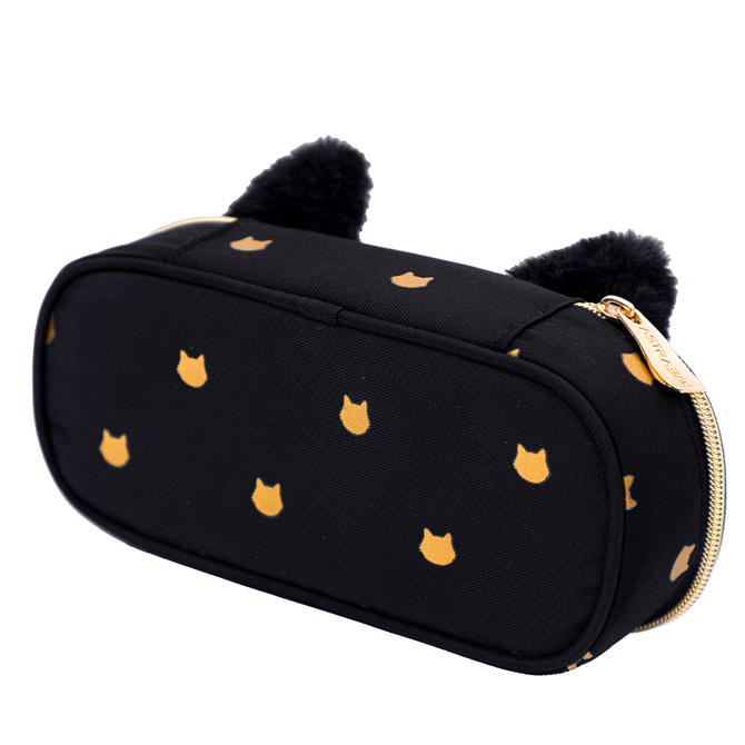 Piórnik kosmetyczka etui usztywniany z klapką plusz Fluffy Kitty AC6 ASTRA