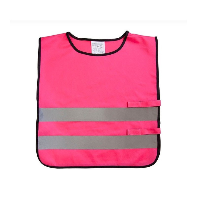 Kamizelka odblaskowa z własnym nadrukiem dla dzieci młodzieży logo napis