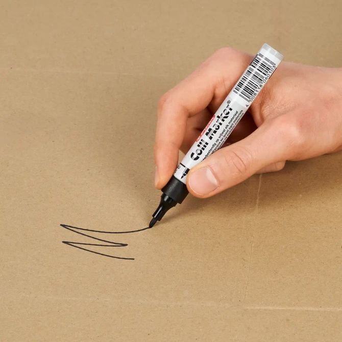 Marker permanentny wodoodporny czarny Colli-Marker 100 sztuk HERLITZ