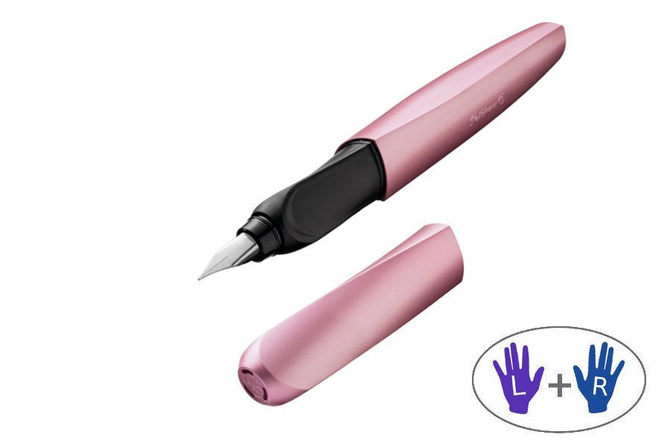 Pióro wieczne Twist dla dzieci prawo/lewo różowe Girly Rose PELIKAN