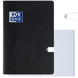 Zeszyt A4 60 kartek w linie z marginesem 99,4µm anti-scratch czarny OXFORD