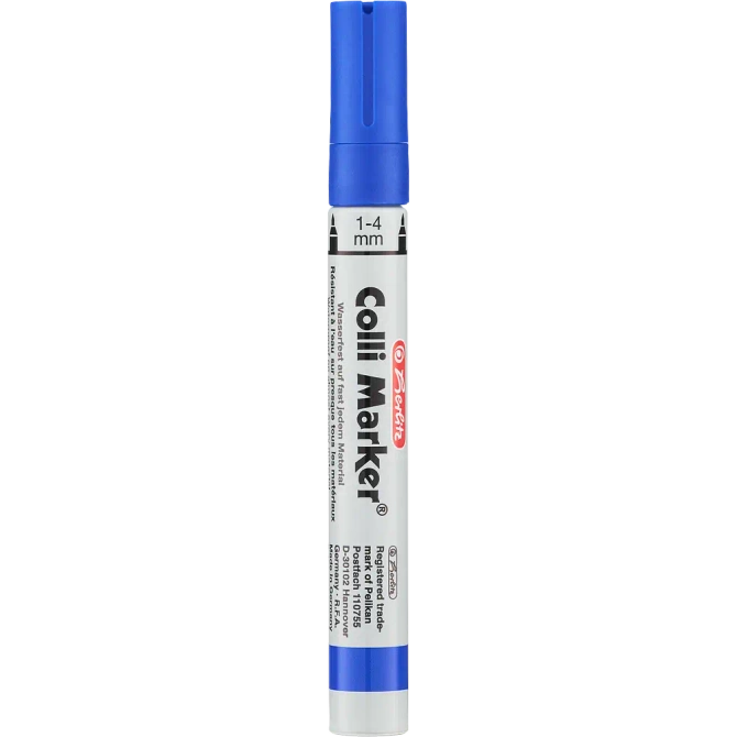 Mazak permanentny wodoodporny niebieski Colli-Marker 100 sztuk HERLITZ