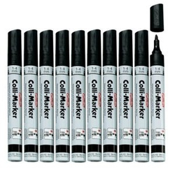 Marker permanentny wodoodporny czarny Colli-Marker 10 sztuk HERLITZ