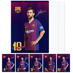 Zeszyt A5 32 kartki w kratkę FC Barcelona Barca ASTRA