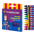 Kredki grafionowe szkolne z glinki kaolinowej 12szt FC Barcelona ASTRA
