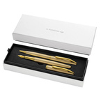 Zestaw pióro wieczne + długopis prezent złoty Gold Jazz Noble PELIKAN