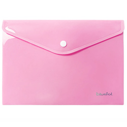 Teczka kopertowa koperta na zatrzask A5 PP pastel