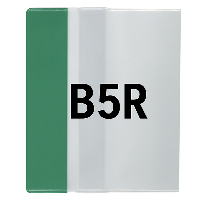 Okładka B5R regulowana 25,3cm x 35,6-37,2cm przezroczysta krystaliczna