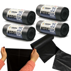 Worki na śmieci odpady zmieszane mocne czarne LDPE ATEST 35l 60szt SIPEKO