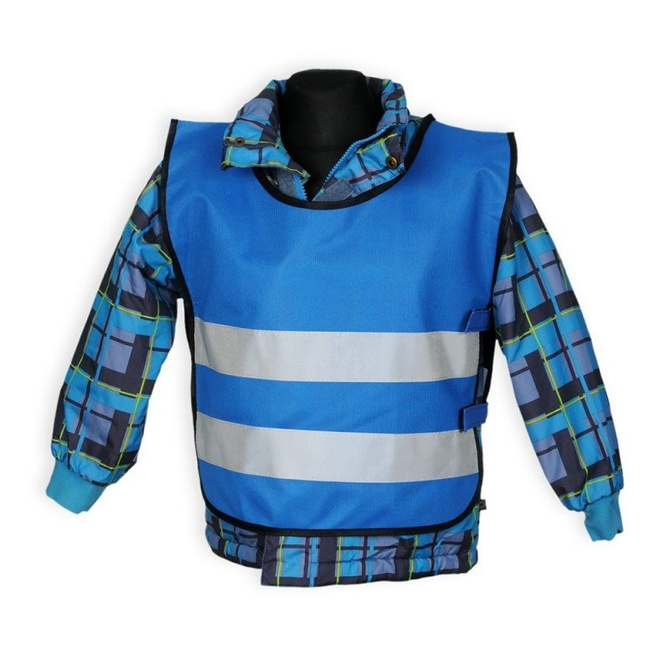 Kamizelka odblaskowa ostrzegawcza dla dzieci przedszkolaków 42x45cm