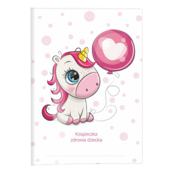 Okładka ochronna etui na książeczkę zdrowia dziecka jednorożec PVC