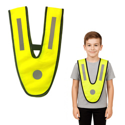 Szelki odblaskowe ostrzegawcze dla dzieci i młodzieży żółte