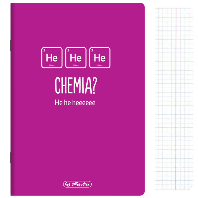 Zeszyt A5 60k kratka chemia przedmiotowy soft touch HERLITZ
