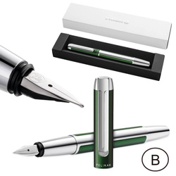 Pióro wieczne PURA P40 B Deep Green aluminiowe na prezent FWI PELIKAN