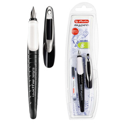 Pióro wieczne dla leworęcznych czarne białe My.Pen HERLITZ
