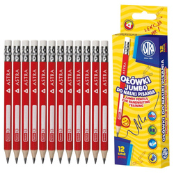 Ołówek trójkątny gruby nauki pisania ASTRA 12szt