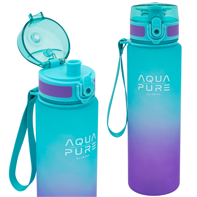 Bidon na wodę butelka dziecka tritan 600ml miętowy BPA FREE AQUA PURE ASTRA