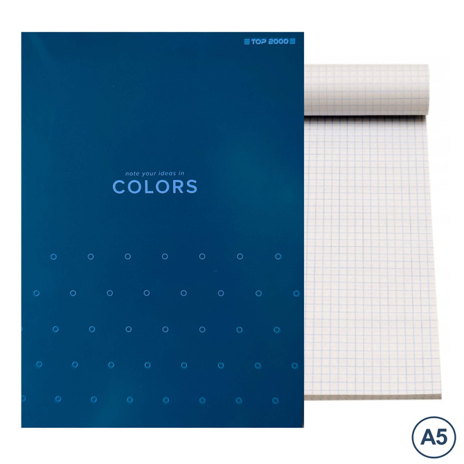 Blok notatnikowy notatnik notes A5 100 kartek w kratkę TOP-2000