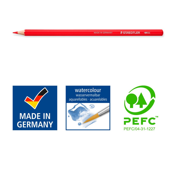 Kredki akwarelowe ołówkowe sześciokątne 24kol Design Journey STAEDTLER