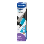 Pióro wieczne Twist dla dzieci prawo/lewo czarne Color Blocking PELIKAN