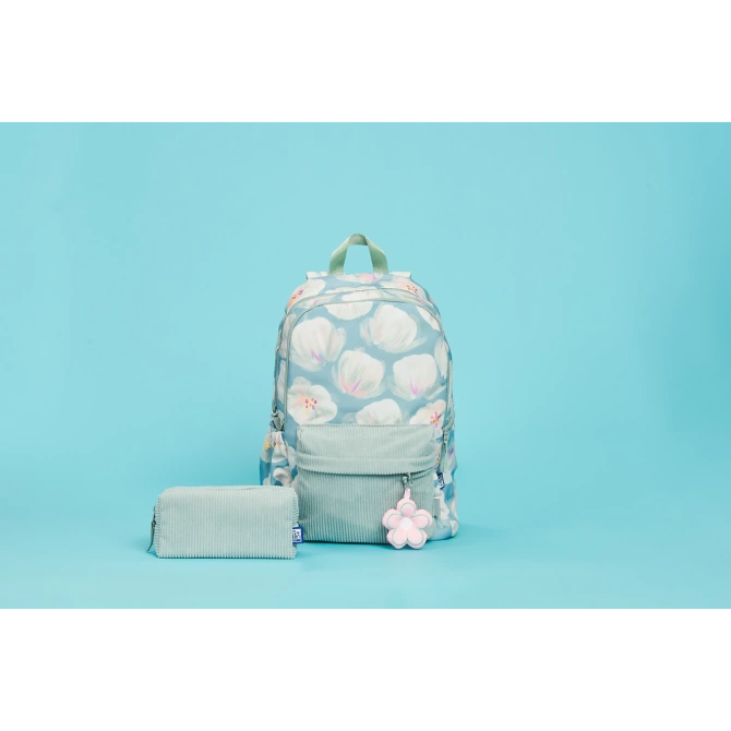 Plecak szkolny młodzieżowy miętowy kwiatki 26l Bloom OXFORD