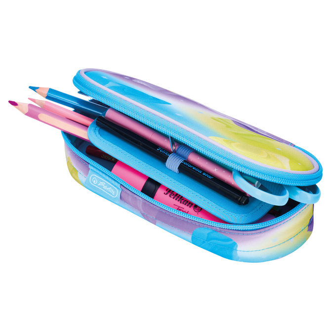 Piórnik kosmetyczka etui usztywniany z klapką Little Monster HERLITZ