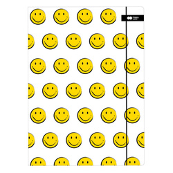 Teczka rysunkowa kartonowa z gumką A4 24x31cm Smile Buźka FUN HAPPY COLOR