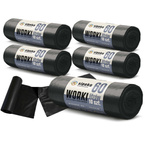 Worki na śmieci odpady zmieszane mocne czarne LDPE ATEST 60l 50szt SIPEKO