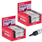 Marker permanentny wodoodporny czarny Colli-Marker 100 sztuk HERLITZ