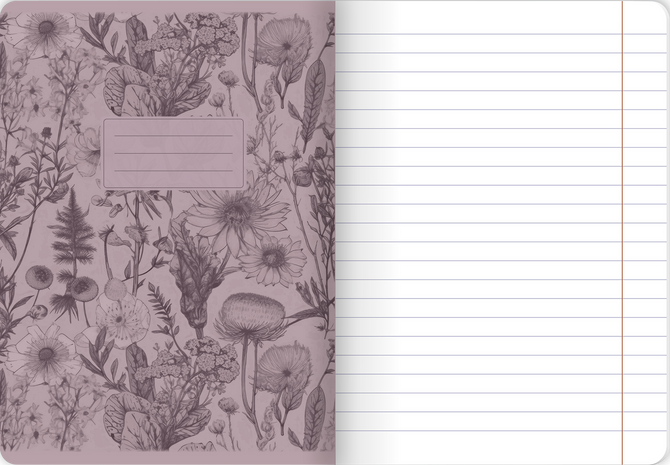 Zeszyt A5 60 kartek w linie z marginesem 70g Fairytale TOP 2000