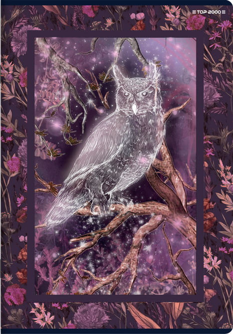 Zeszyt A5 60 kartek w kratkę z marginesem 70g Fairytale TOP 2000