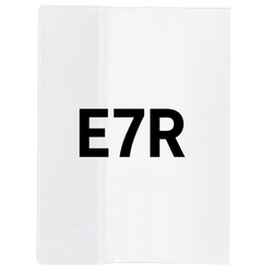 Okładka E7R regulowana 24,2cm x 33,5-37cm przezroczysta krystaliczna