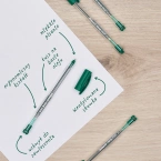 Długopis zielony z uchwytem do zawieszenia Hang Stick K86 1mm PELIKAN