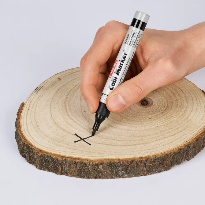 Marker permanentny wodoodporny czarny Colli-Marker 10 sztuk HERLITZ