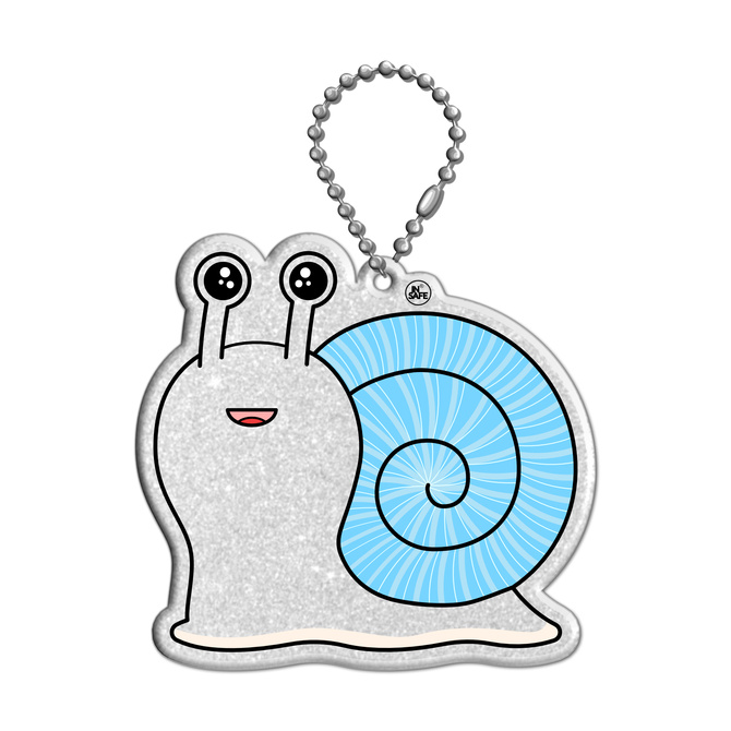 Brelok breloczek gadżet odblaskowy odblask zawieszka ślimak