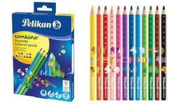 Kredki ołówkowe trójkątne grube Combino 12szt PELIKAN