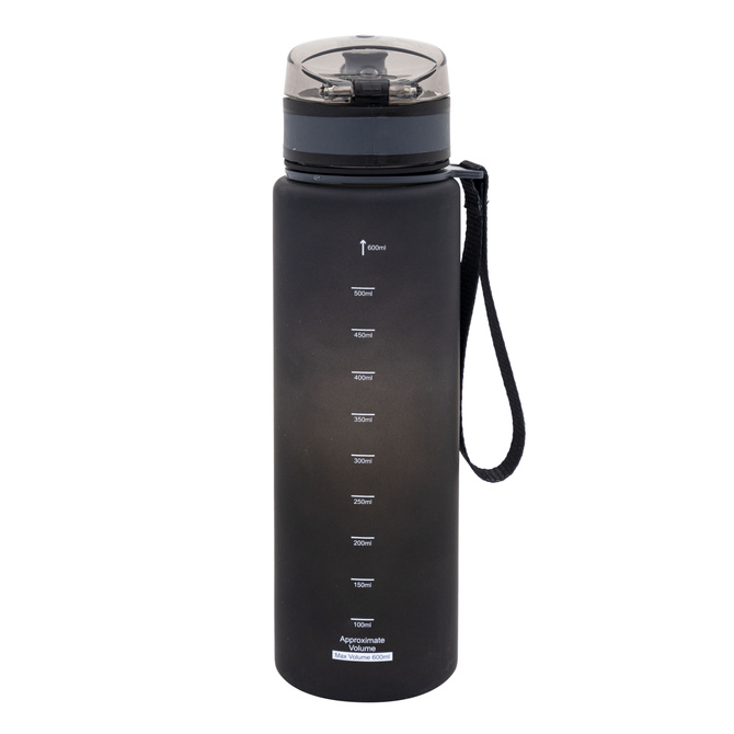 Bidon na wodę butelka dziecka tritan 600ml czarny BPA FREE AQUA PURE ASTRA