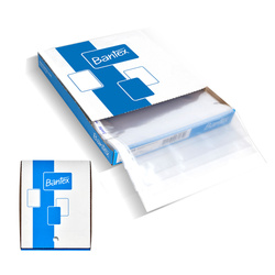 Koszulki obwoluty A4 w pudełku krystaliczne dokumenty 100szt 45mic BANTEX