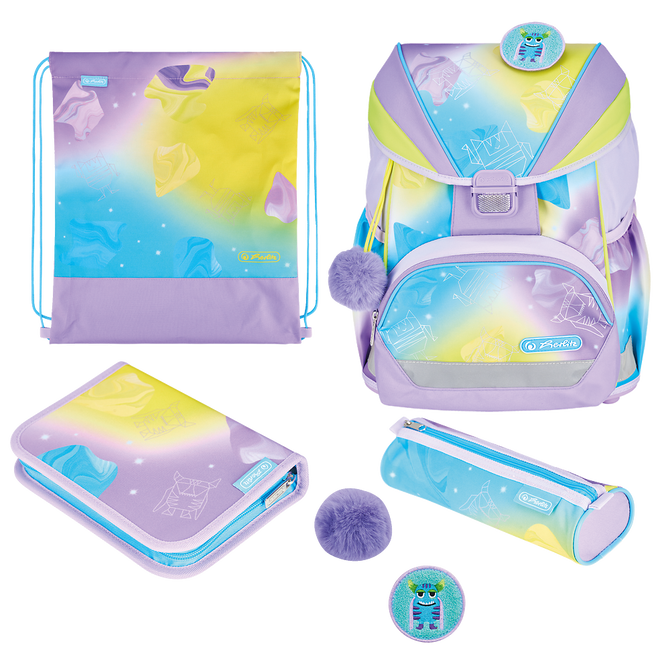 Zestaw tornister plecak Ultralight XL Plus 22l Ombre Little Monster HERLITZ
