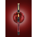 Pióro wieczne Classic M200 EF Red Marbled na prezent premium PELIKAN