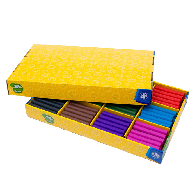 Plastelina zestaw XL do przedszkola 12kolx15szt = 180 szt ASTRA
