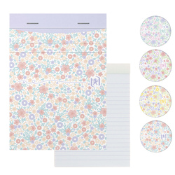 Notatnik notes lista zadań zakupów A6 linia 80k Soft Touch Floral OXFORD