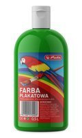 Farba plakatowa w butelce 500ml zielona HERLITZ