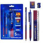 Wyprawka szkolna duży zestaw do szkoły XXL 21 elementów FC Barcelona ASTRA