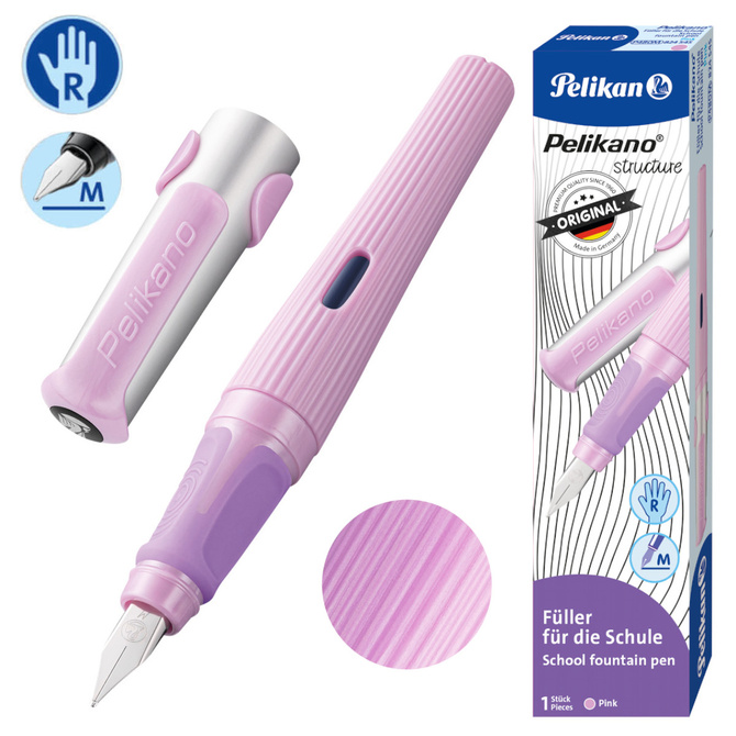Pióro wieczne dla praworęcznych Pelikano Structure P480 róż Pink PELIKAN